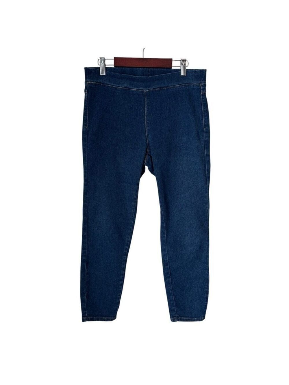 I Jeans By Buffalo Pascalina Pull On Women’s Stretch Capri Dark Wash Denim Sz M